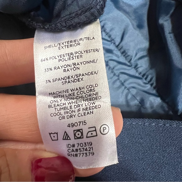 Ann Taylor navy blue wide leg pants - Picture 10 of 11